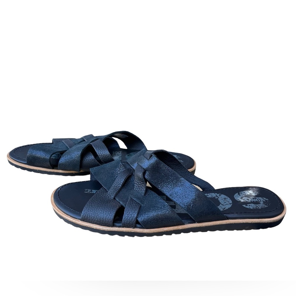 Sorel Ella Slide Sandals In Black Sz 10
